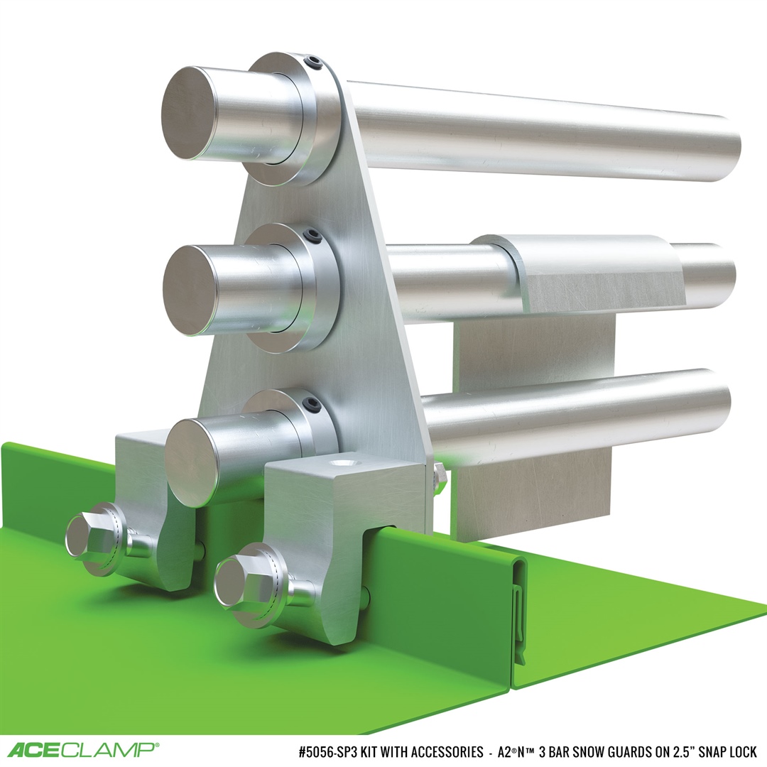 AceClamp three bar clamp on Kit for Snap-Lock SSMR