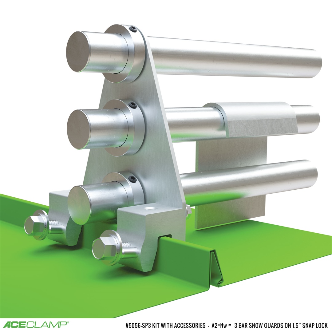 AceClamp three bar clamp on Kit for Snap-Lock-Short SSMR