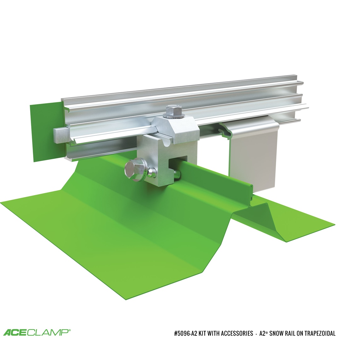 ColorSnap single rail clamp on Kit for Trapezoidal SSMR