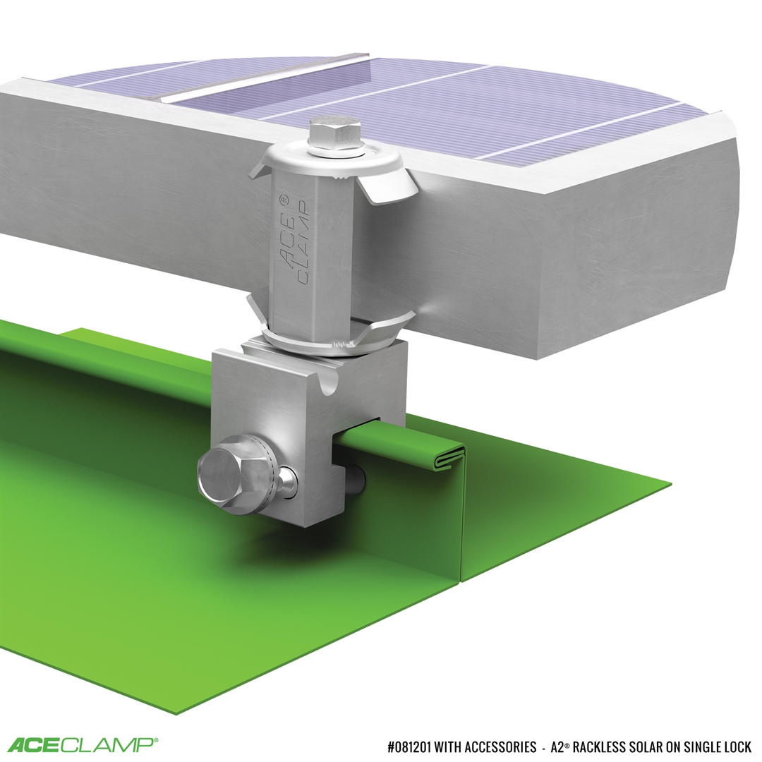 AceClamp railless PV mounting kit for Single-Lock SSMR