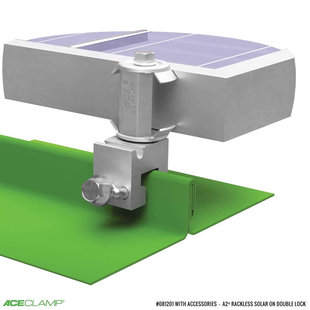 AceClamp railless PV mounting kit for Double-Lock SSMR