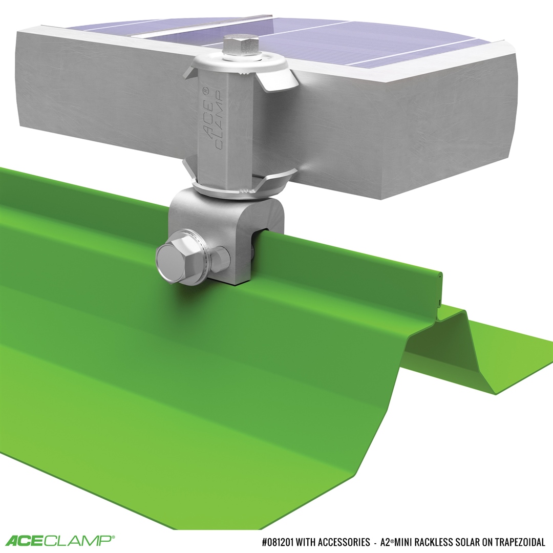 AceClamp railless PV mounting kit for Trapezoidal SSMR