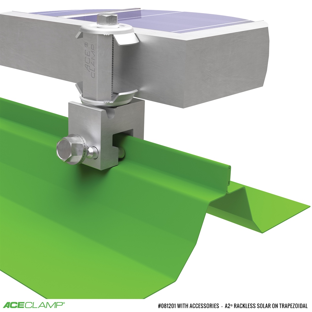 AceClamp railless PV mounting kit for Trapezoidal SSMR