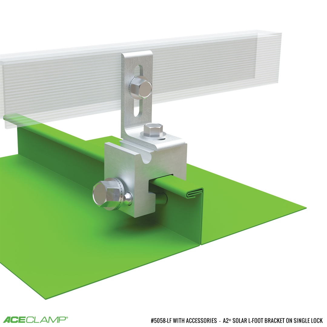 AceClamp l-foot PV mounting kit for Single-Lock SSMR