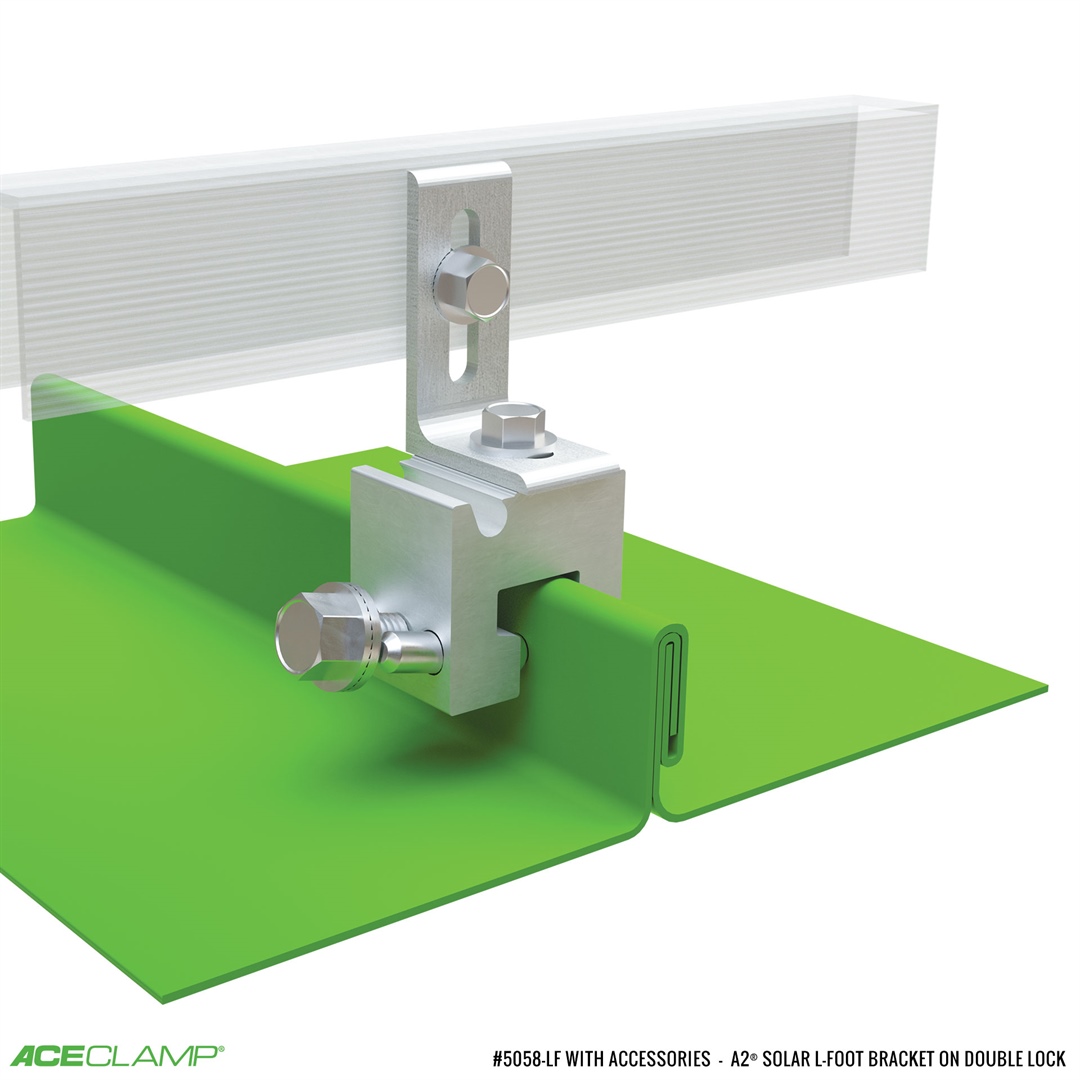 AceClamp l-foot PV mounting kit for Double-Lock SSMR