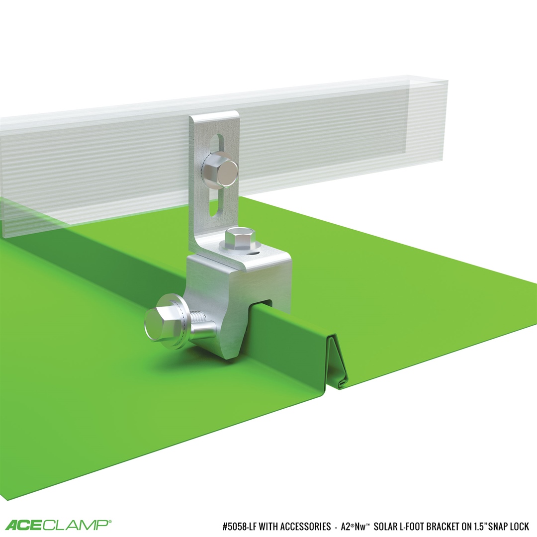 AceClamp l-foot PV mounting kit for Snap-Lock-Short SSMR