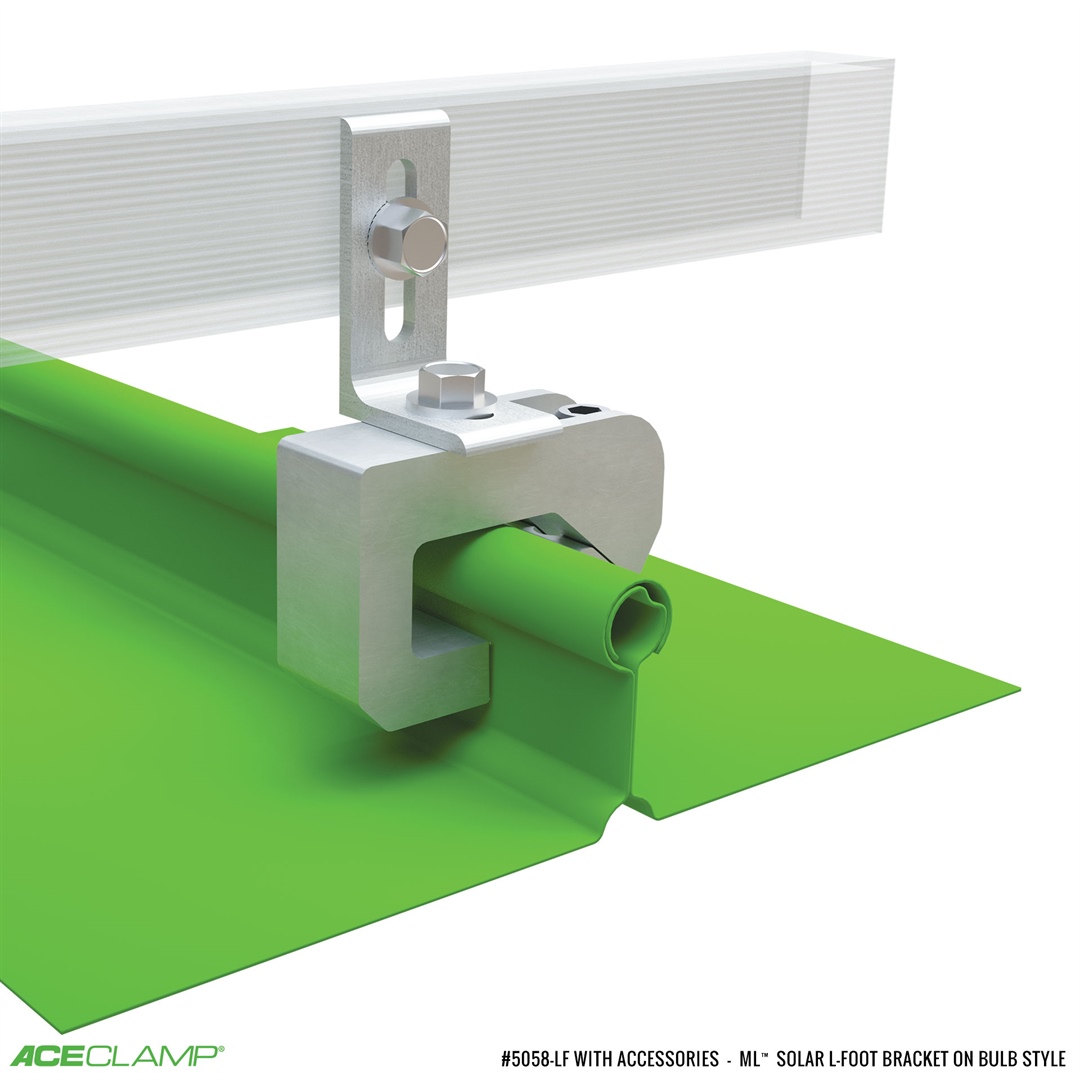 AceClamp l-foot PV mounting kit for Bulb-Style SSMR