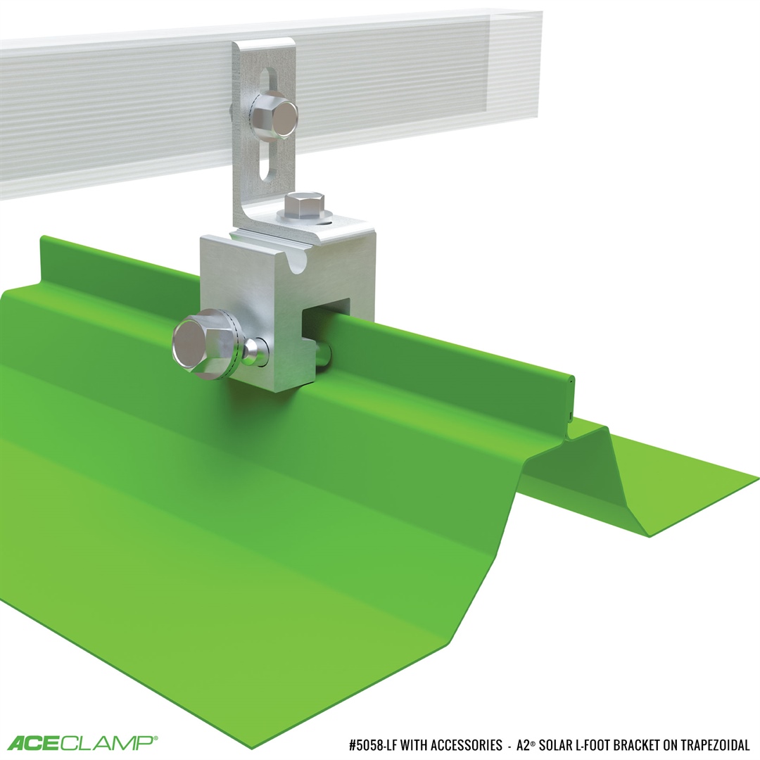 AceClamp l-foot PV mounting kit for Trapezoidal SSMR