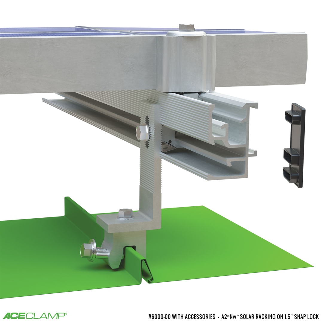 SolarSnap solar racking system for Snap-Lock-Short SSMR
