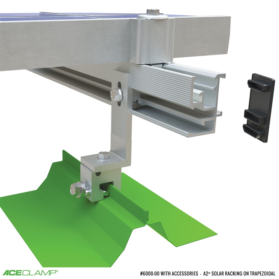 SolarSnap solar racking system for Trapezoidal SSMR