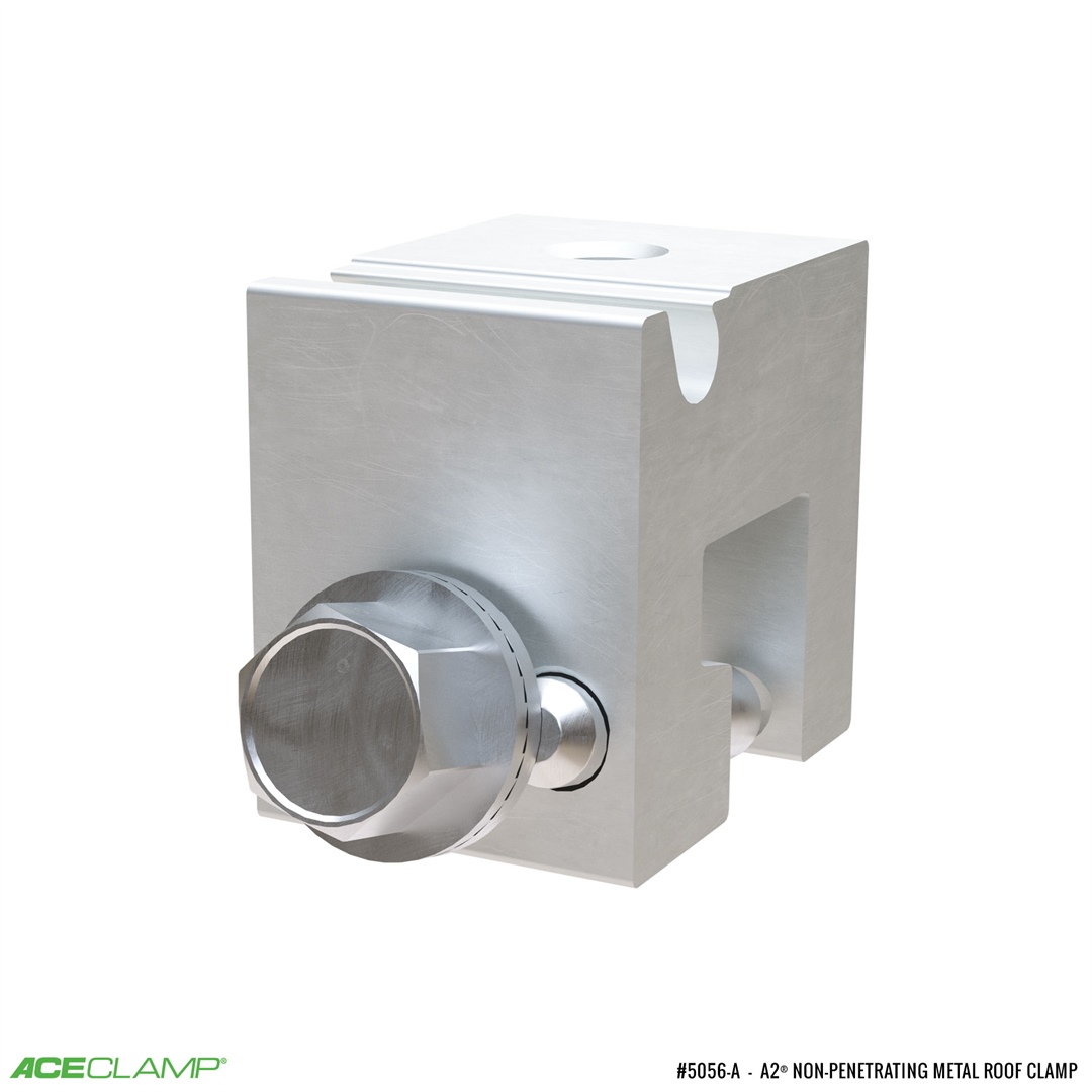 A2®  Non-Penetrating Metal Roof Clamp  - Single Lock SSMR