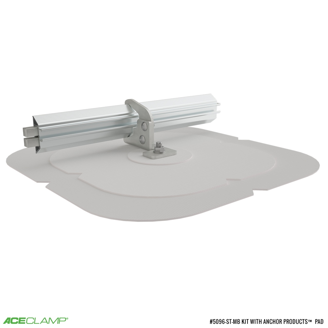 Snow Titan single rail traditional pad Kit for Membrane roofs