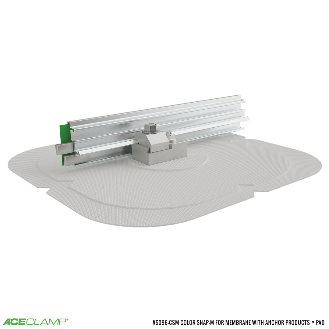 ColorSnap single rail traditional pad Kit for Membrane roofs
