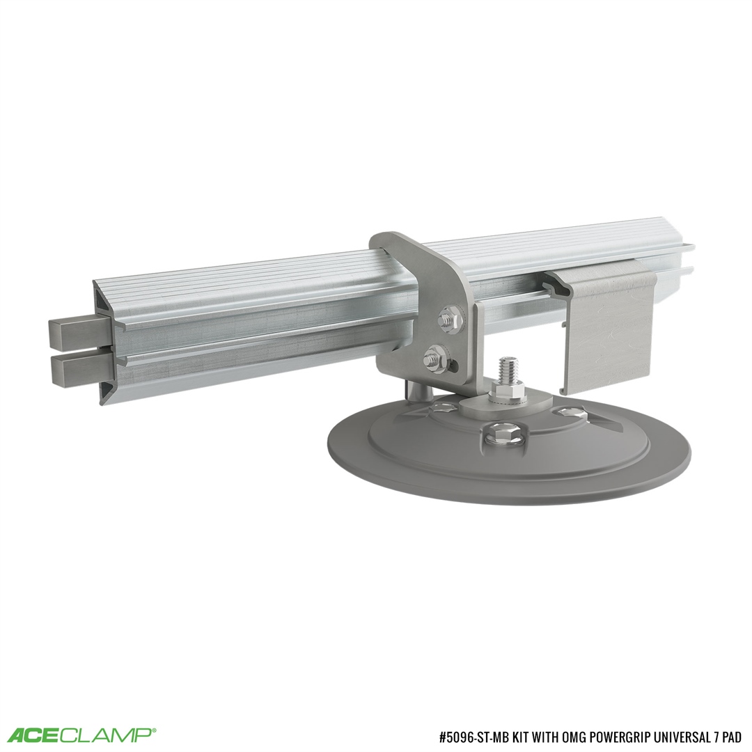 Snow Titan heavy duty single rail power grip universal Kit for Membrane roofs