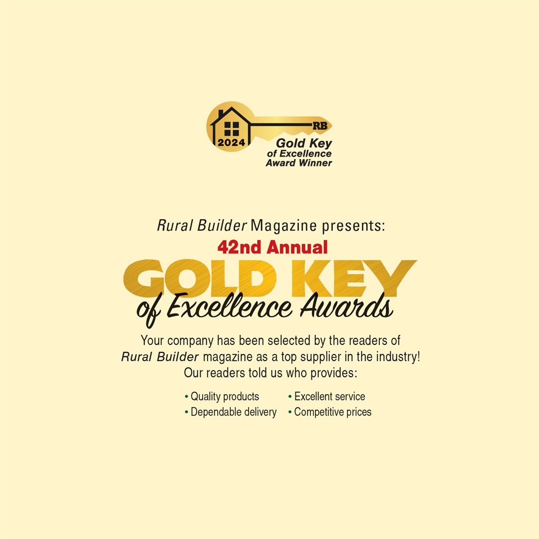 AceClamp Snow Guards wins the 42nd Annual Gold Key Award from Rural Builder for 2024