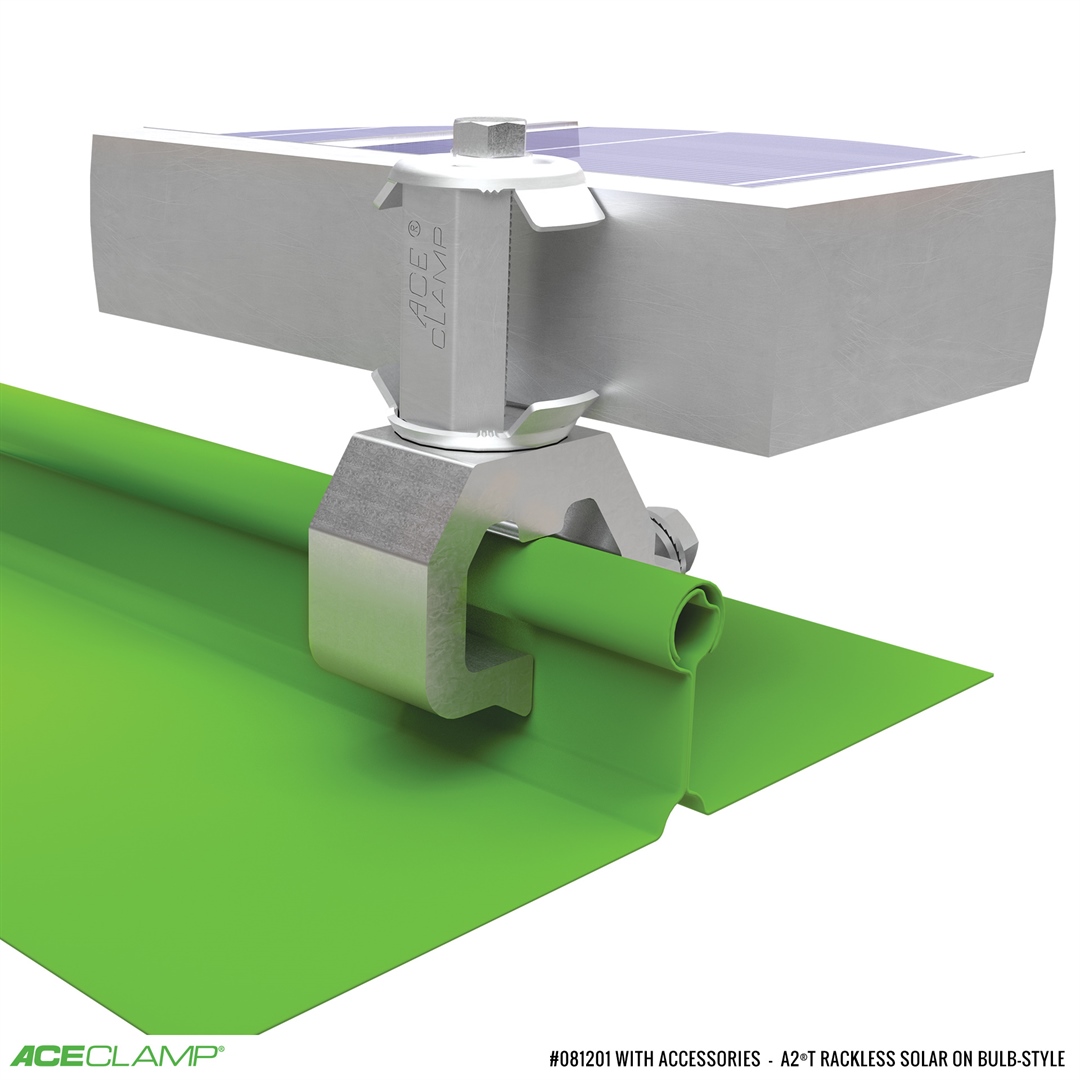AceClamp railless PV mounting kit for Bulb-Style SSMR