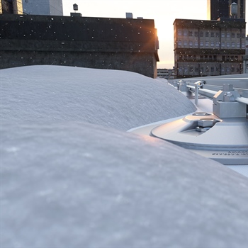 AceClamp® ColorSnap® -M Snow Guards for low-slope membrane roofs