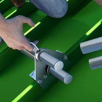 AceClamp snow bars are fast installing and help prevent the snow avalanche. 