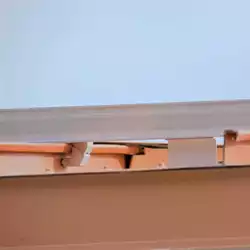 Fully assembled AceClamp® Color Snap® snow rails for metal roofs with single-tool install