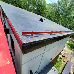 Snow Titan-M® snow retention for low-slope membrane roofs by AceClamp