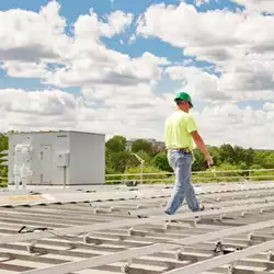 AceClamp's patented push-pin design for metal roof clamps