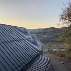 Snow guards for metal roofing preventing avalanches and protecting property